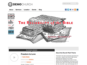 Шаблон для церковного сайта на Wordpress